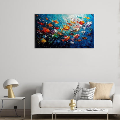 Fish - Full Round Drill Diamond Painting 70*40CM