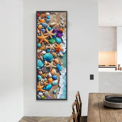 Starfish On The Seaside - Full Square Drill Diamond Painting 30*90CM