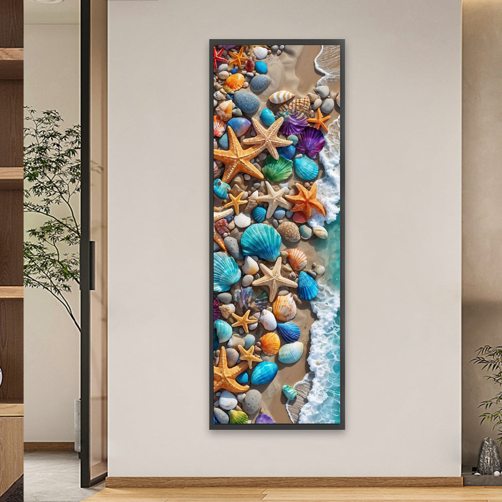 Starfish On The Seaside - Full Square Drill Diamond Painting 30*90CM