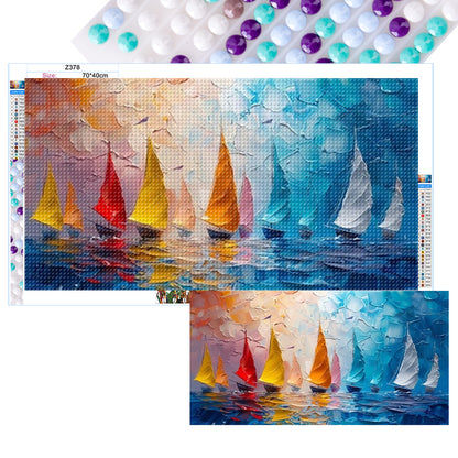 Colorful Scenery - Full Round Drill Diamond Painting 70*40CM