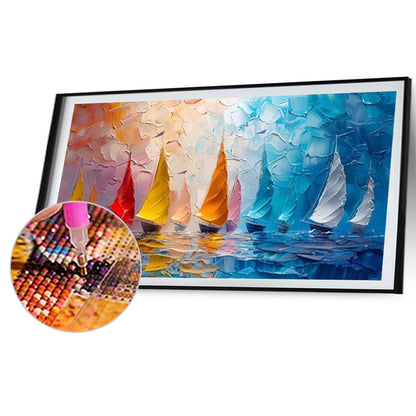 Colorful Scenery - Full Round Drill Diamond Painting 70*40CM