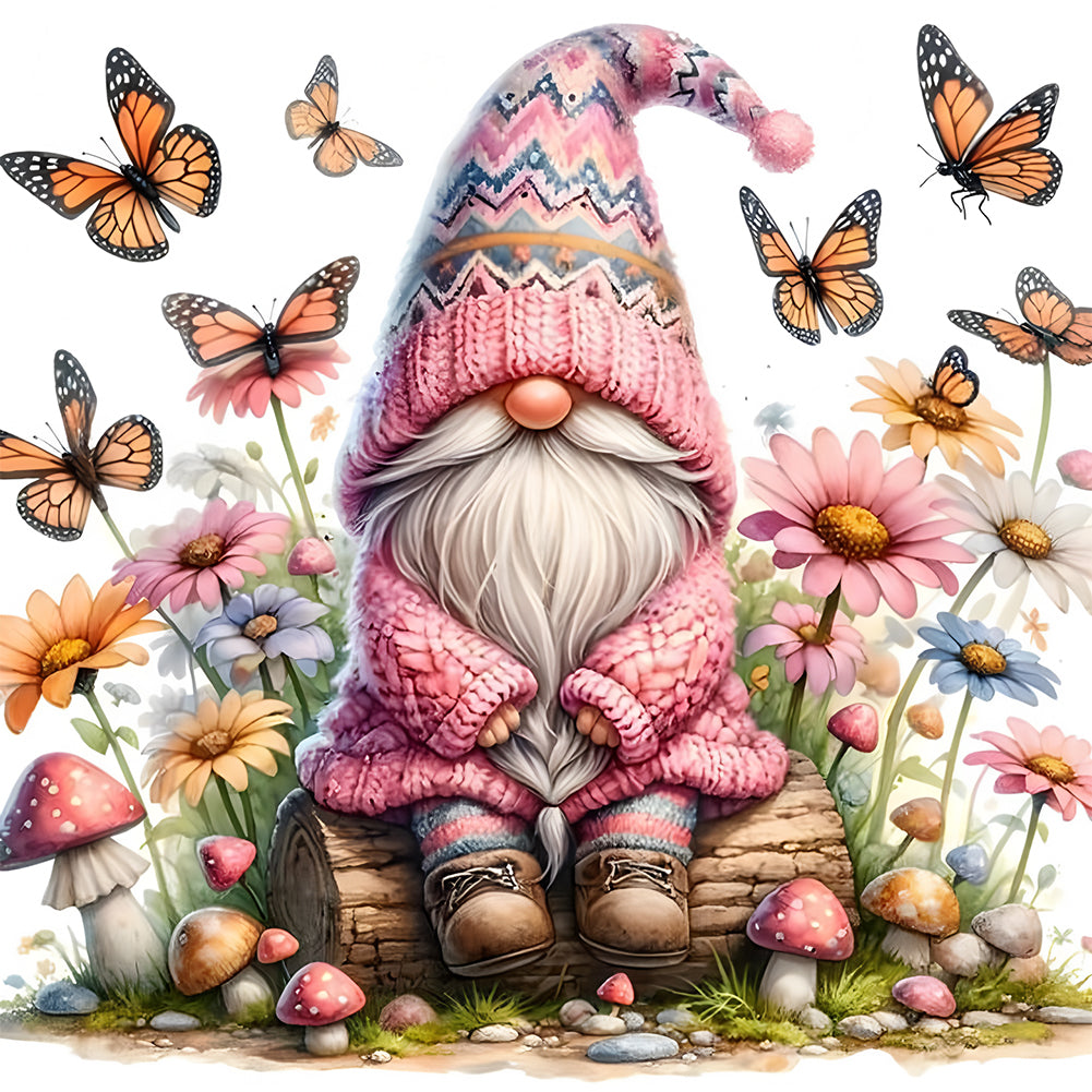 Flower Goblins - Full Round Drill Diamond Painting 30*30CM