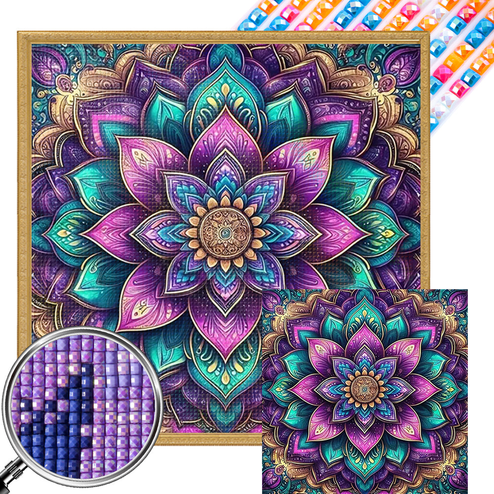 Mandala - Full AB Square Drill Diamond Painting 40*40CM