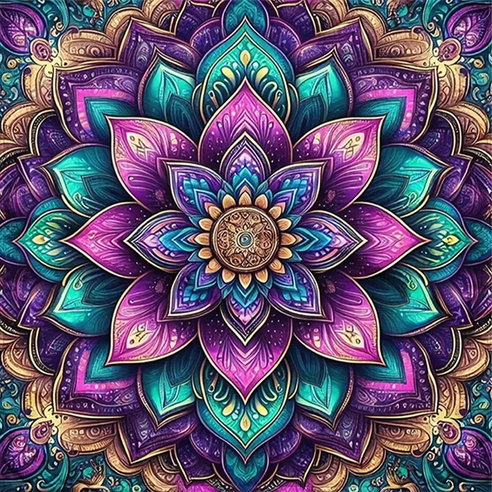 Mandala - Full AB Square Drill Diamond Painting 40*40CM