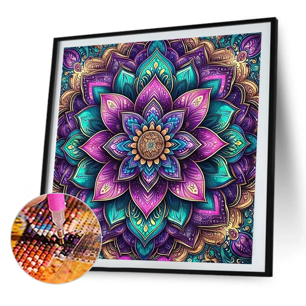 Mandala - Full AB Square Drill Diamond Painting 40*40CM