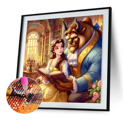 Princess And The Beast - Full Square Drill Diamond Painting 40*40CM