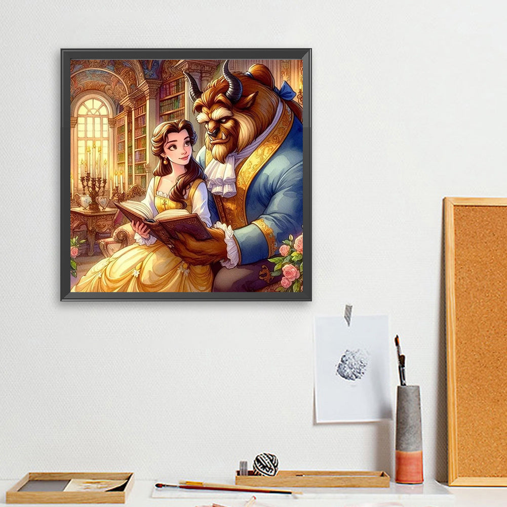 Princess And The Beast - Full Square Drill Diamond Painting 40*40CM