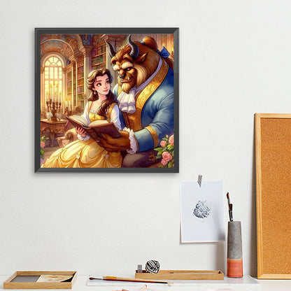 Princess And The Beast - Full Square Drill Diamond Painting 40*40CM