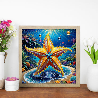 Marine Animals Starfish - Special Shaped Drill Diamond Painting 30*30CM