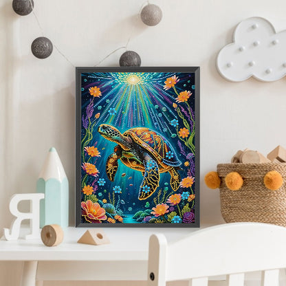 Marine Animals Sea Turtles - Special Shaped Drill Diamond Painting 30*40CM
