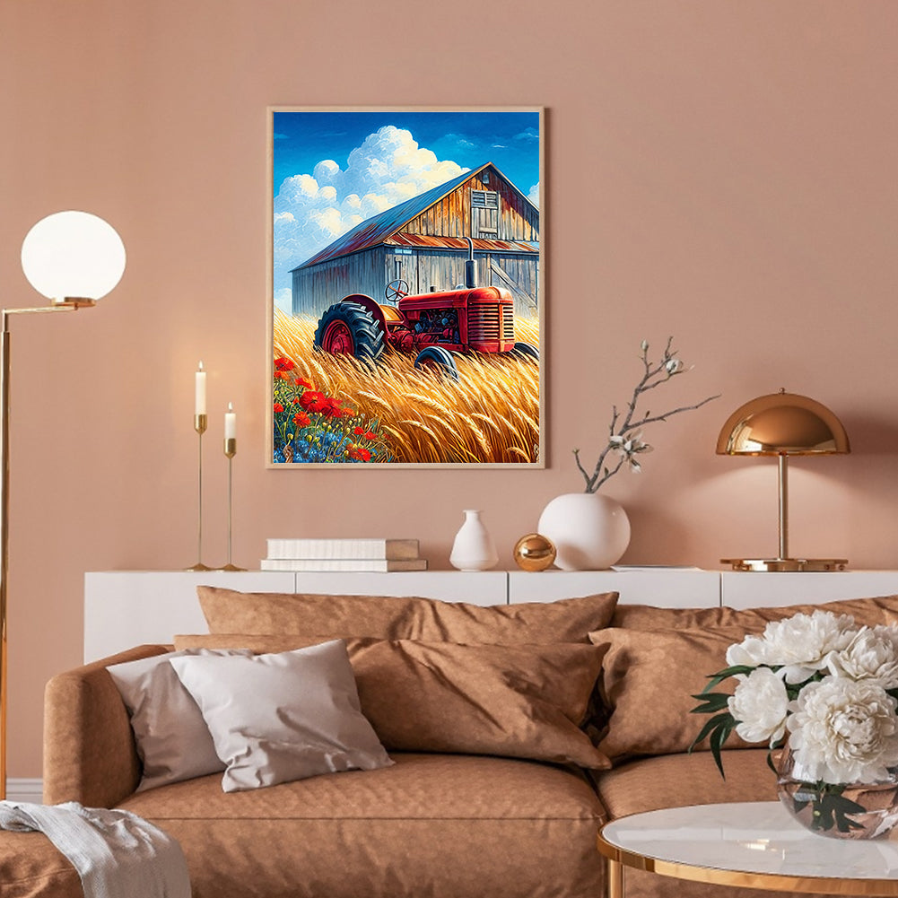 Field Harvester - Full Round Drill Diamond Painting 30*40CM