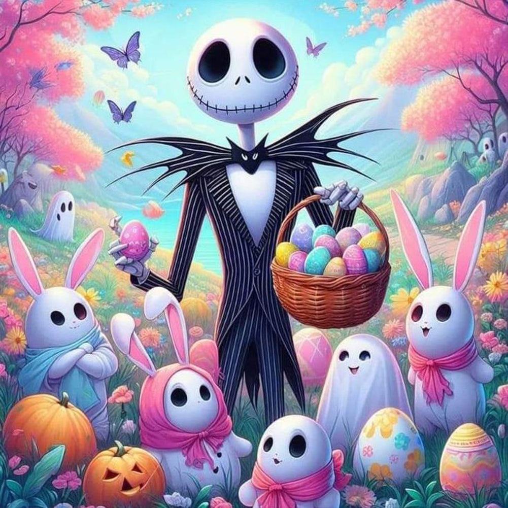 Jack Skeleton'S Easter - Full Square Drill Diamond Painting 40*40CM
