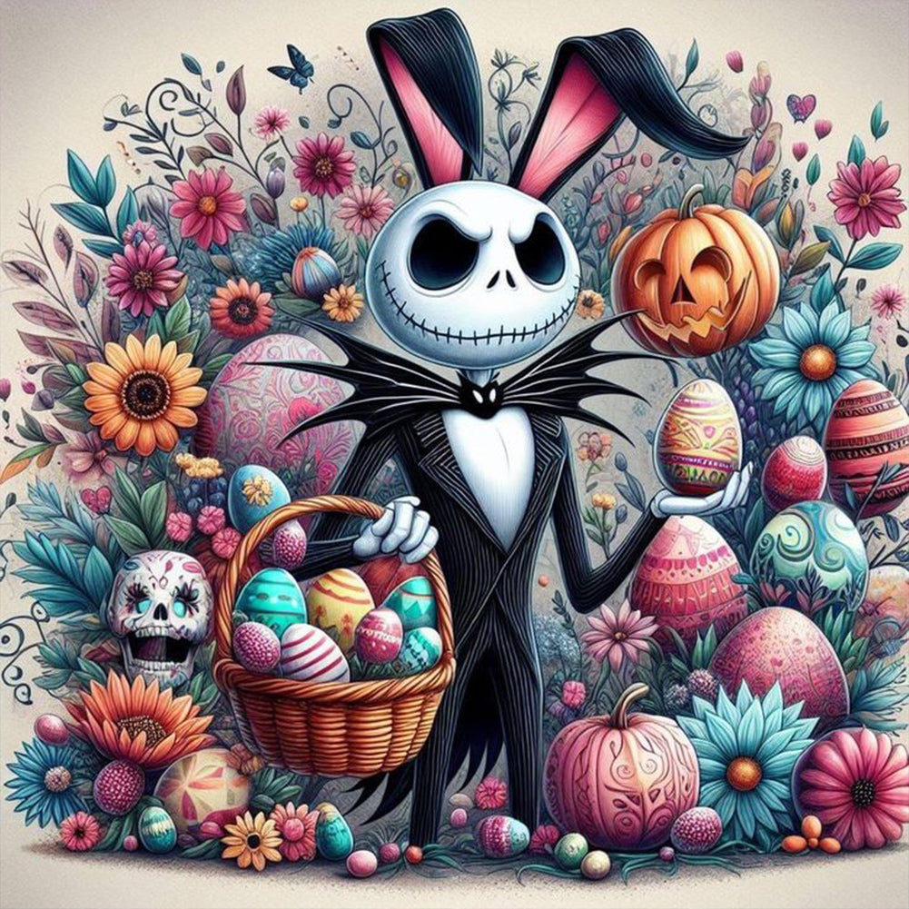 Jack Skeleton'S Easter - Full Square Drill Diamond Painting 40*40CM