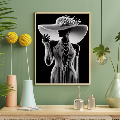 Pearl Girl - Full Round Drill Diamond Painting 40*50CM