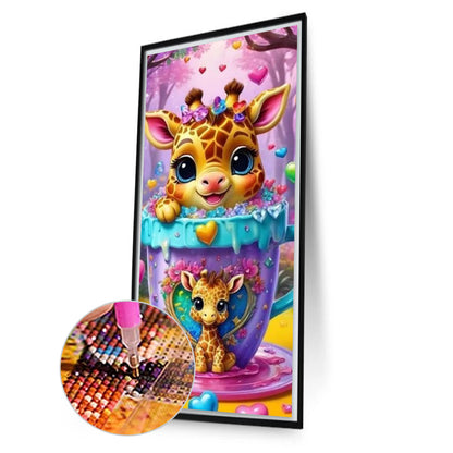 Cute Giraffe - Full Square Drill Diamond Painting 40*70CM