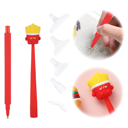 Cartoon Diamond Painting Pen Diamond Art Drill Pen with 6 Pen Tips DIY Supplies