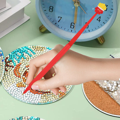 Cartoon Diamond Painting Pen Diamond Art Drill Pen with 6 Pen Tips DIY Supplies