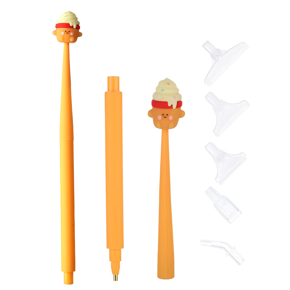 Cartoon Diamond Painting Pen Diamond Art Drill Pen with 6 Pen Tips DIY Supplies