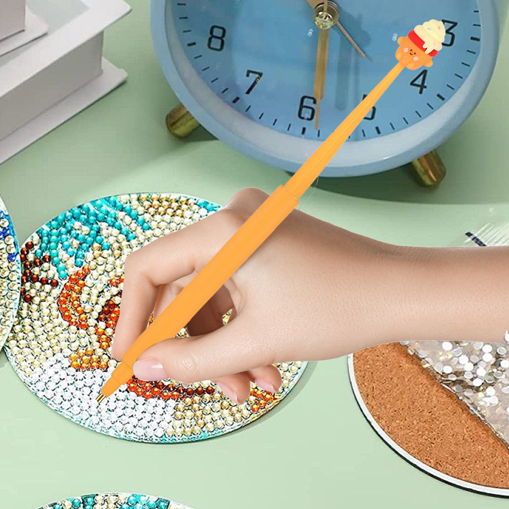 Cartoon Diamond Painting Pen Diamond Art Drill Pen with 6 Pen Tips DIY Supplies