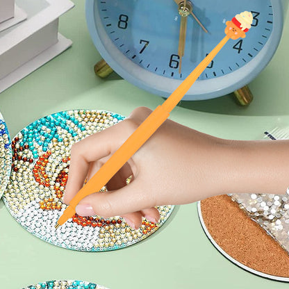 Cartoon Diamond Painting Pen Diamond Art Drill Pen with 6 Pen Tips DIY Supplies