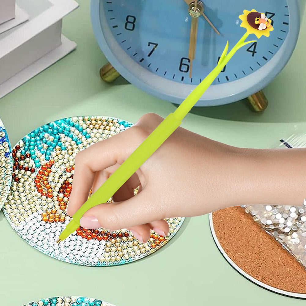 Cartoon Diamond Painting Pen Diamond Art Drill Pen with 6 Pen Tips DIY Supplies