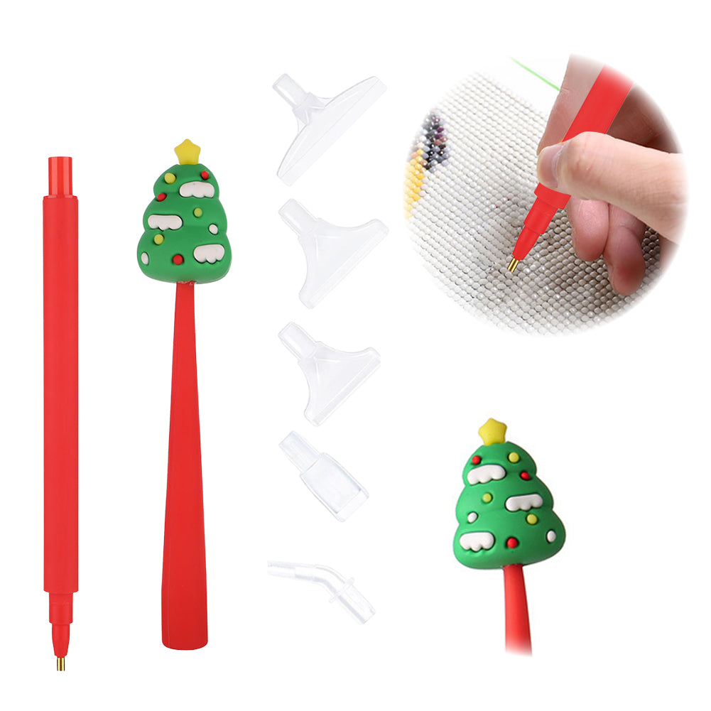 Cartoon Diamond Painting Pen Diamond Art Drill Pen with 6 Pen Tips DIY Supplies