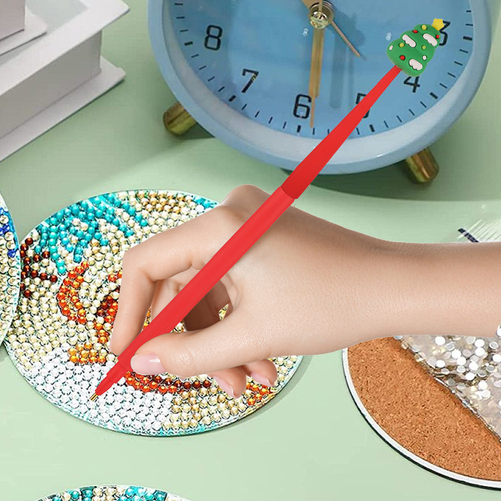 Cartoon Diamond Painting Pen Diamond Art Drill Pen with 6 Pen Tips DIY Supplies