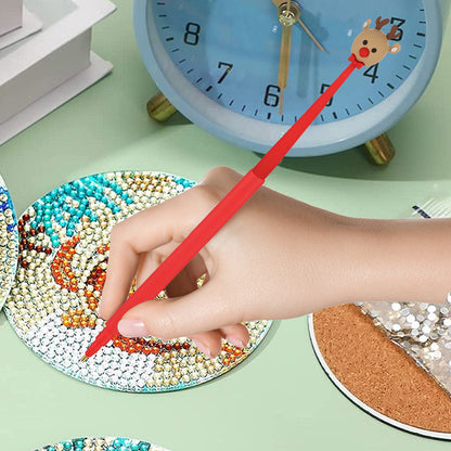 Cartoon Diamond Painting Pen Diamond Art Drill Pen with 6 Pen Tips DIY Supplies