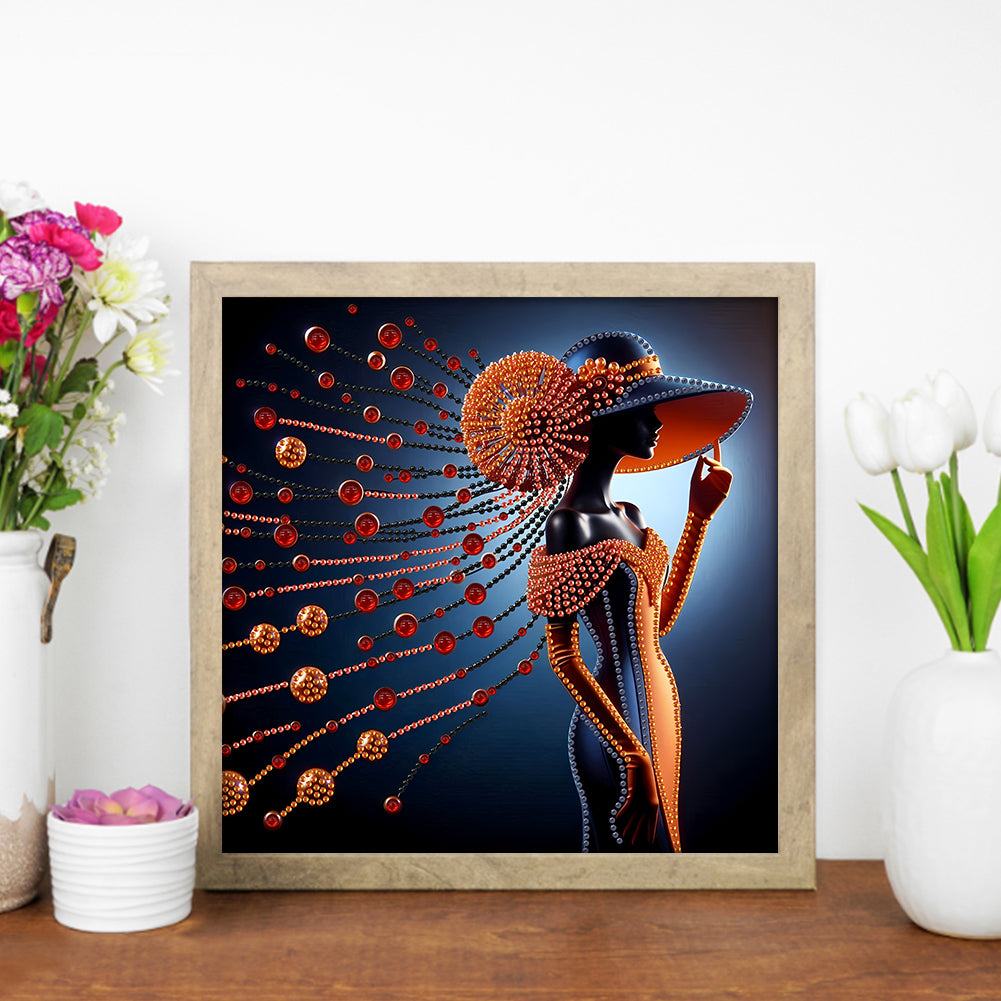 Elegant Lady - Special Shaped Drill Diamond Painting 30*30CM