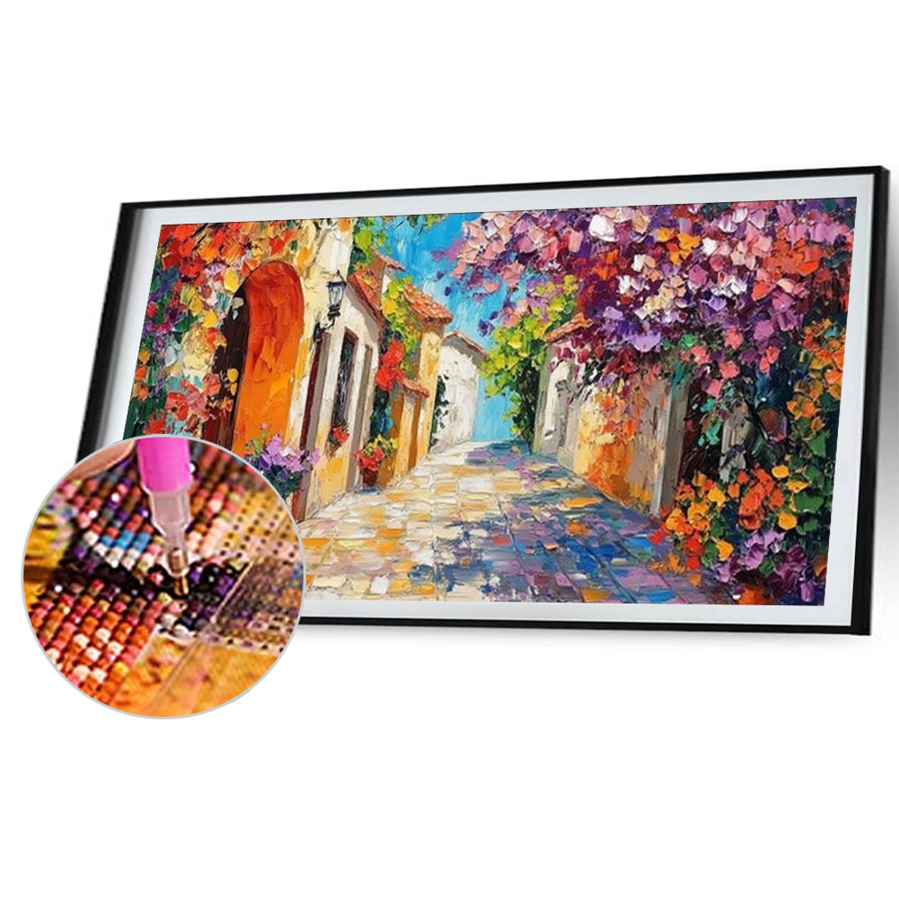 Flowers And Scenery - Full Round Drill Diamond Painting 70*40CM