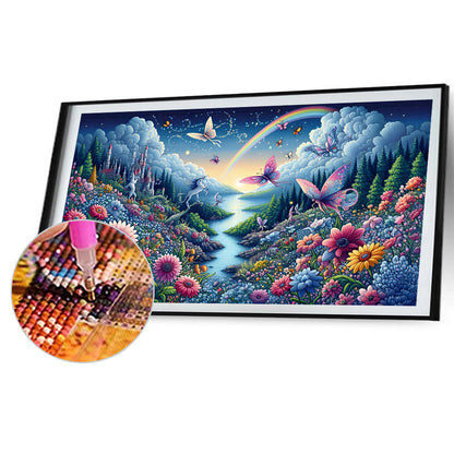 Dream Scenery - Full Round Drill Diamond Painting 70*40CM