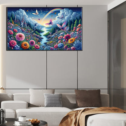 Dream Scenery - Full Round Drill Diamond Painting 70*40CM