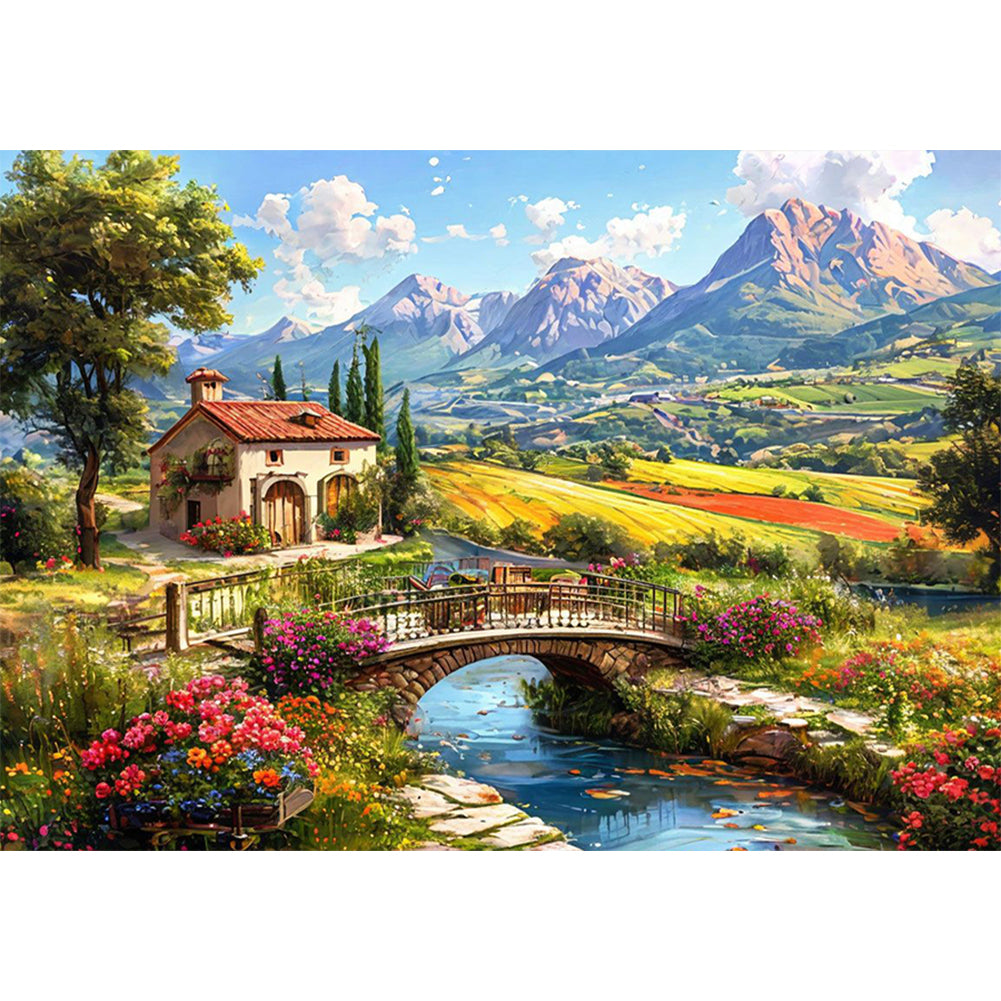 Natural Scenery - Full Round Drill Diamond Painting 50*35CM