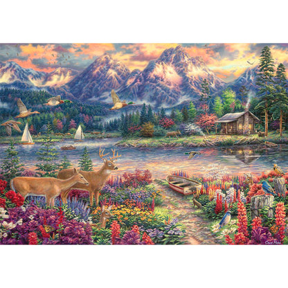 Natural Scenery - Full Round Drill Diamond Painting 50*35CM