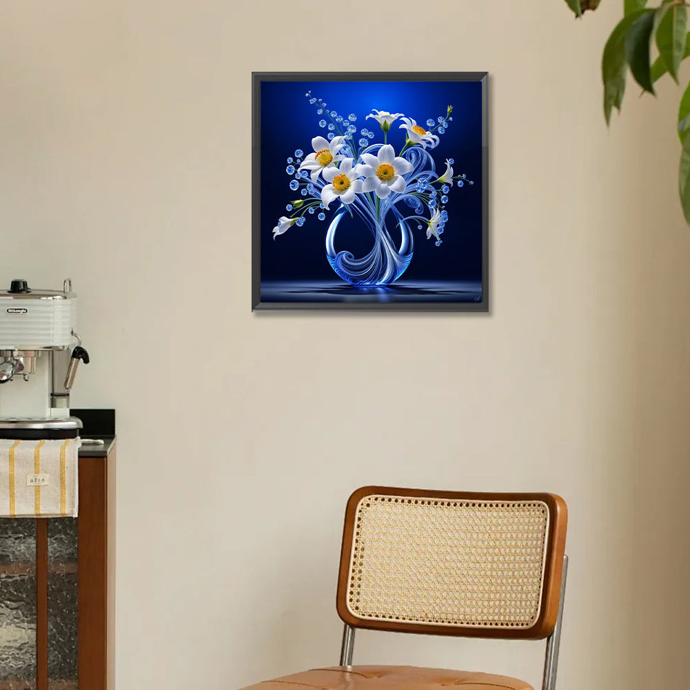 Luminous Flowers - Full Round Drill Diamond Painting 30*30CM