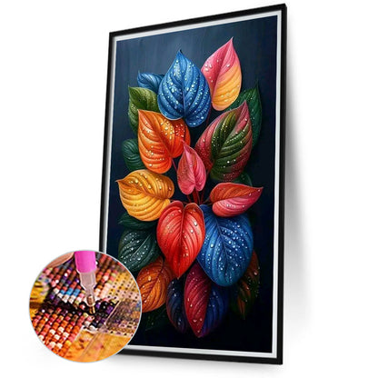 Colored Leaves - Full Round Drill Diamond Painting 40*70CM