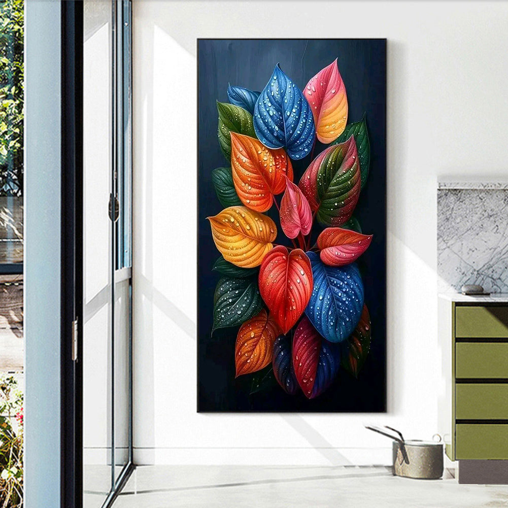 Colored Leaves - Full Round Drill Diamond Painting 40*70CM