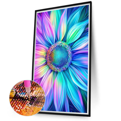 Colored Sunflower - Full Round Drill Diamond Painting 40*70CM