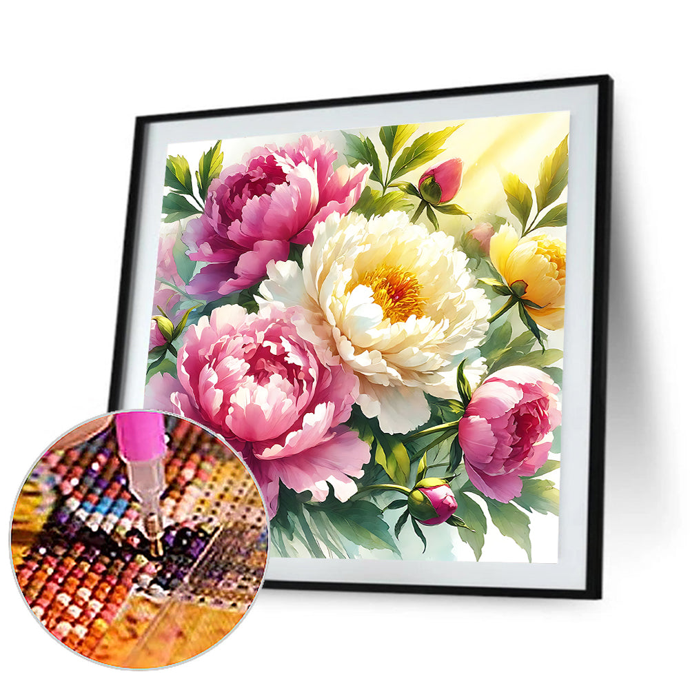 Flower - Full Round Drill Diamond Painting 40*40CM