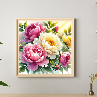 Flower - Full Round Drill Diamond Painting 40*40CM