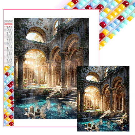 Roman Baths - Full Square Drill Diamond Painting 40*50CM
