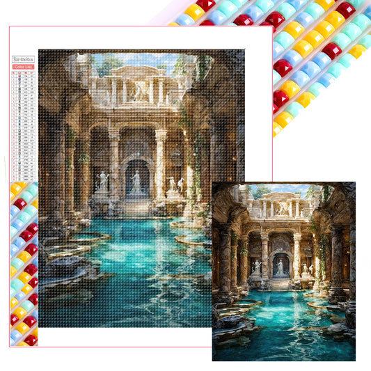 Roman Baths - Full Square Drill Diamond Painting 40*50CM