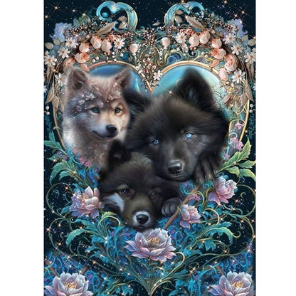 Wolf - Full Round Drill Diamond Painting 50*70CM