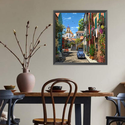 Town - Full Round Drill Diamond Painting 40*40CM
