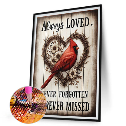 Love Cardinal - Full Round Drill Diamond Painting 30*45CM