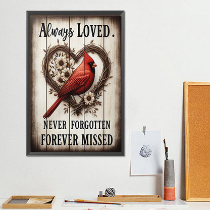 Love Cardinal - Full Round Drill Diamond Painting 30*45CM