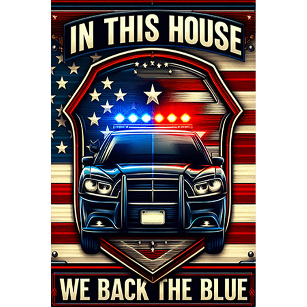 Union Flag Car - Full Round Drill Diamond Painting 30*45CM