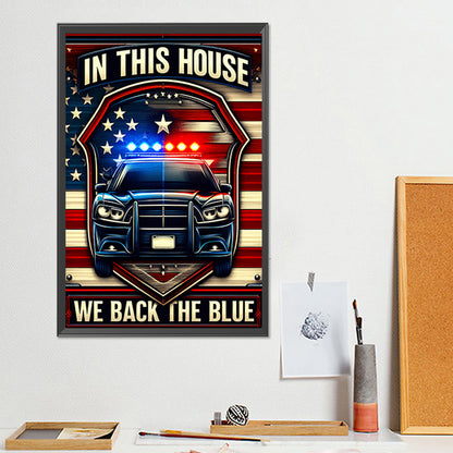 Union Flag Car - Full Round Drill Diamond Painting 30*45CM