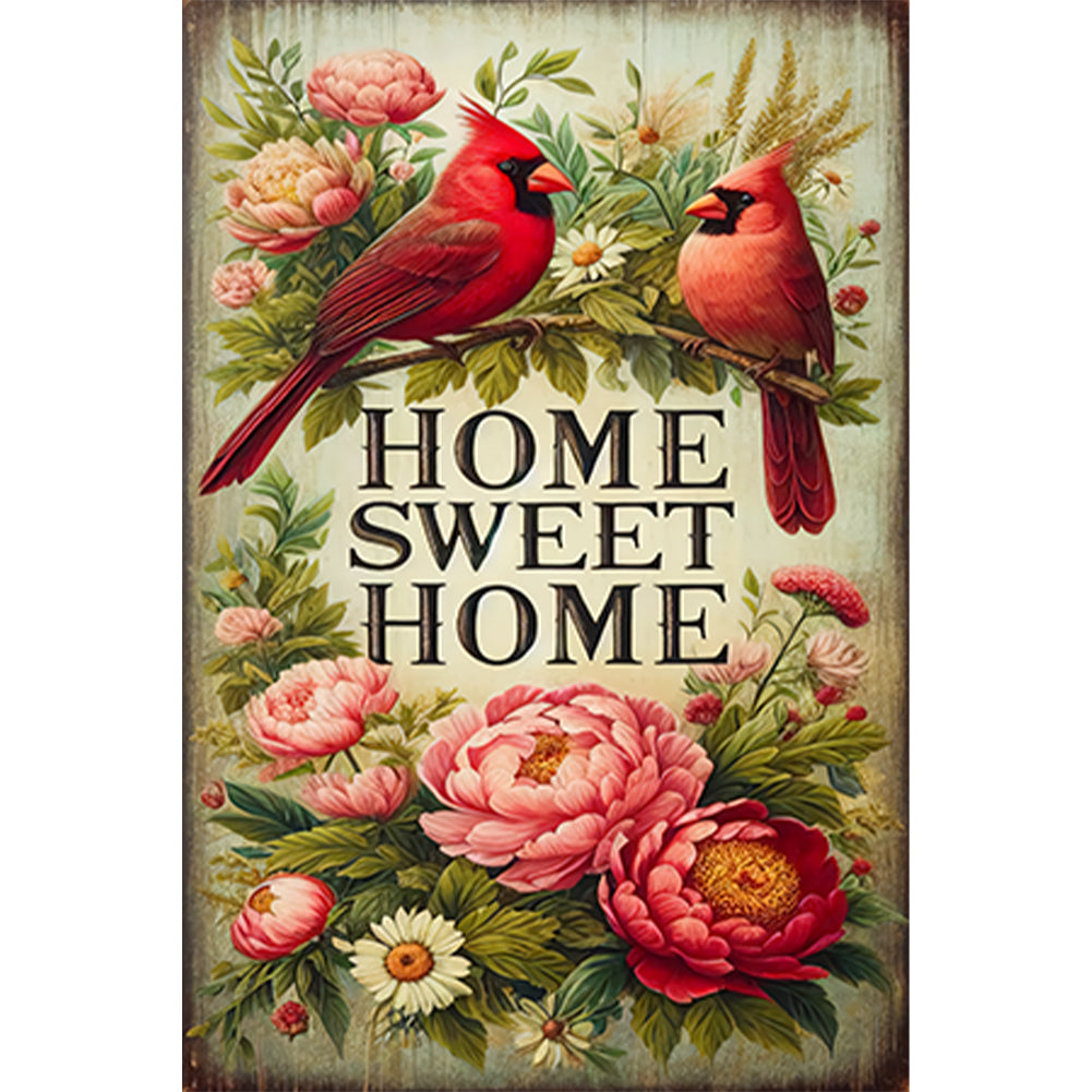 Family Cardinal - Full Round Drill Diamond Painting 30*45CM