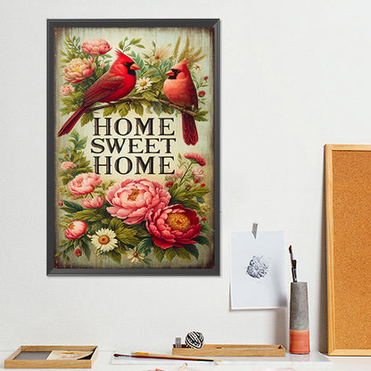 Family Cardinal - Full Round Drill Diamond Painting 30*45CM